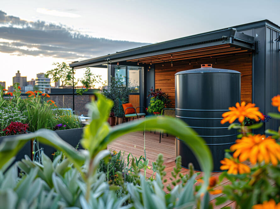 Zero-Energy House Design with a Small Garden